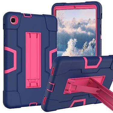 Imagem de Meifei Capa para Samsung Galaxy Tab A 8,4 polegadas 2020, capa protetora resistente de alto impacto de silicone macio à prova de choque para Galaxy Tab A 20,4 polegadas 2020 SM-T307 (azul/rosa