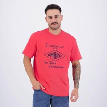 Imagem de Camiseta Umbro Choice Of Champions Vermelha-Masculino