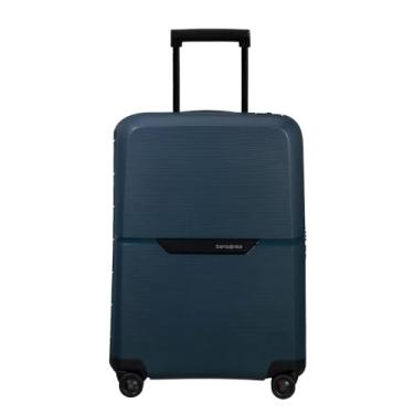 Imagem de Mala de Bordo Magnum Eco Samsonite Polipropileno Cadeado Tsa 4 Rodas Duplas Giro 360 Azul