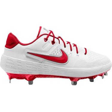Imagem de Nike Chuteira feminina Zoom Hyperdiamond 3 Elite Softball, Branco/vermelho universitário - branco, 40 BR