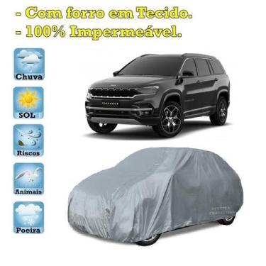 Imagem de Capa com forro cobrir carro Jeep Commander 100% Impermeável Proteção B