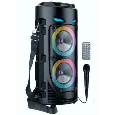 Imagem de Super  Caixa de Som Bluetooth super Bass pendrive com LEDs Heyli HY-42