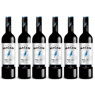 Imagem de Vinho Tinto Merlot Casa Perini Macaw 750ml Caixa 6un