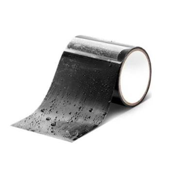 Imagem de Fita Impermeável Autocolante Rachaduras Vazamentos Preta - Topmixshop