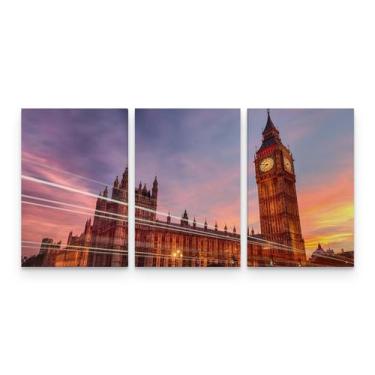 Imagem de Quadro Decorativo Londres Big Ben Entardecer Mosaico -  Wall Frame