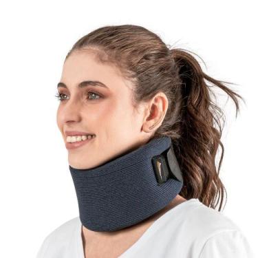 Imagem de Colar cervical espuma azul grande hidrolight