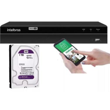Imagem de Dvr Gravador Digital Intelbras 04c Mhdx 1104 C/hd Wd Purple 1 Tb