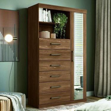 Imagem de MultiComoda Maraba Santos Andira 1.6 Jatoba com Espelho - Santos Andir
