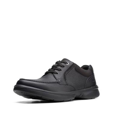 Imagem de Clarks Bradley Vibe Oxford masculino, Preto polido, 9 Wide