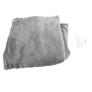 Imagem de Cobertor Aquecido para Carro, Cobertor Elétrico de Flanela para Carro 12v, 3 Níveis de Aquecimento, Lavável, Portátil, Cobertor Aquecido para Viagem (Cinza Claro)