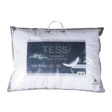 Imagem de Travesseiro Toque de Plumas Super Macio 50cm  x 70cm   SORTIDO - Tessi