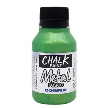 Imagem de Tinta Chalk Paint Metálica Fosca Corfix 100ml - 23111, 334 - VERDE FOL