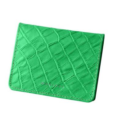Imagem de Carteira Feminina de Couro Mariart 649 2.0, Croco green