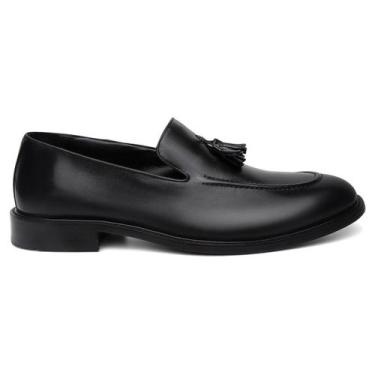 Imagem de Mocassim Loafer Social Centuria Bambolim Couro Preto - Centuria Calçad
