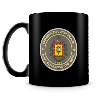 Imagem de Caneca Brigada Militar do Rio Grande do Sul 100% Preta (Com Nome)
