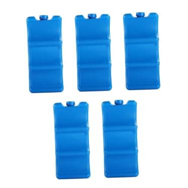 Imagem de oshhni 5 peças de blocos de resfriamento de gelo, bolsa térmica isolada, acessório antiderrapante, bolsa de resfriamento, pacote de placa de gelo para, Azul