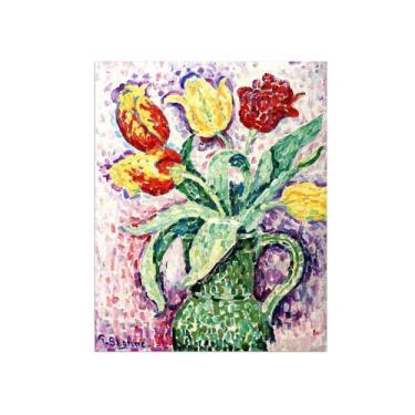 Imagem de Paul Signac Famosas Pinturas-Impressas em Tela-Pote verde-Moderno Pôster Decoração Sala de Estar e Quarto 60x80cm24x31in Sem Moldura