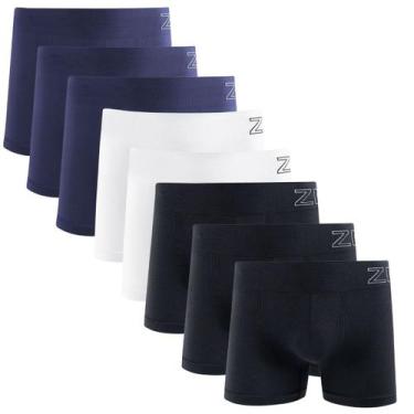 Imagem de Kit 8 Cuecas Boxer Zee Rucci Microfibra Poliamida Sem Costura - Zee Ru