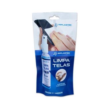 Imagem de Limpa telas Clean c/ flanela Implastec 60ml, 6 meses
