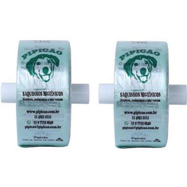 Imagem de Kit 2 Bobinas de Saquinhos Higiênicos Coletores de Fezes de Cachorro B