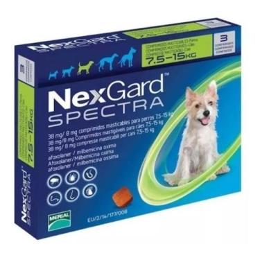 Imagem de Nexgard Spectra 7,6 a 15 kg - 3 Tablete - Merial