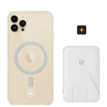 Imagem de Kit Magsafe - Capa case capinha e Carteira com Kickstand para iPhone 11 Pro - Gshield
