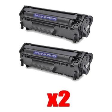 Imagem de Kit 2x Cartucho Toner Para Q2612a 3050 3015 3055 2612a 3030 - IMPORTED