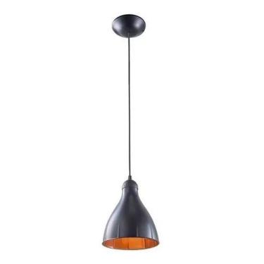 Imagem de Lustre Pendente Balcão Cozinha Americana Preto ou Branco Cobre - Demi,