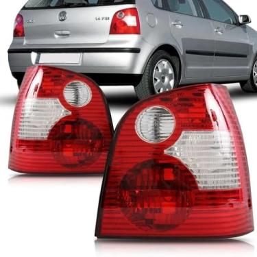 Imagem de Lanterna Traseira Polo Hatch 2003 2004 2005 2006 Bicolor UNIDADE LADO ESQUERDO