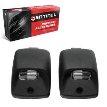 Imagem de S Sentinel Parts Carcaça da luz da placa traseira compatível com 2005-2015 Tacoma, Tundra 2000-2013 substitui # 81691-0C010