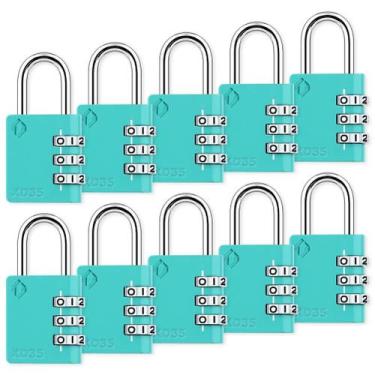 Imagem de Fechadura combinada Zarker XD35 Cadeado de 3 dígitos School Gym