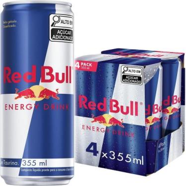 Imagem de Kit 4 Energético Red Bull 355ml Cada
