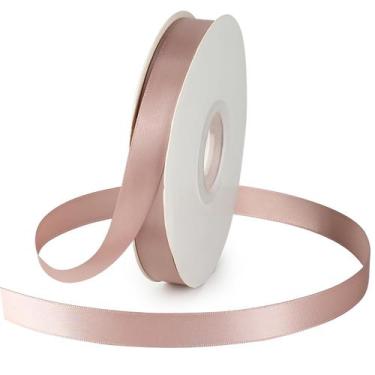 Imagem de Fita de cetim decorativa DINDOSAL 1,6 cm x 46 m Dusty Rose