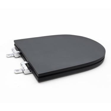 Imagem de Assento Sanitário Poliéster Para Louça Link/Carrara/Belle Époque (Deca) Slow Close Croma Sedile Ébano Fosco