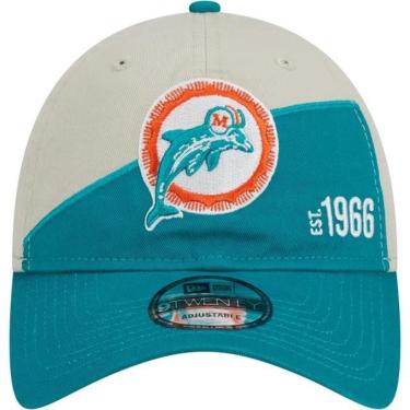 Imagem de BONÉ NEW ERA 920 MIAMI DOLPHINS SIDELINE BEGE VERDE ÁGUA-Masculino
