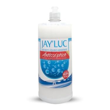 Imagem de Sabonete Líquido Hidratante Antisséptico Jay Luc 1L, Jay'Luc Cosméticos, Sabonete Líquido Antisséptico Glicerinado, Branco, Todos Os Tipos De Pele, Elimina 99,9% Das Bactérias, Bico Dosador Com Tampa
