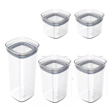 Imagem de Kit 5 Potes Ob F6198 - Transparante