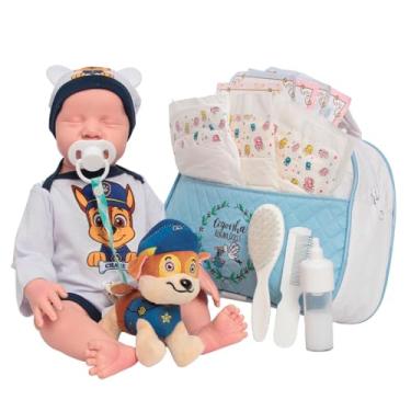 Imagem de Boneco Reborn Bebê Realista Levi Com Bolsa Kit Acessórios
