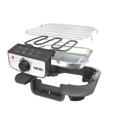 Imagem de Churrasqueira elétrica fame grill compacta - 127v~ 1200w