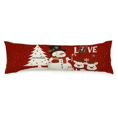 Imagem de Travesseiro De Corpo Natalino 1,30x40 Capa Pra Xuxão (COR 3)
