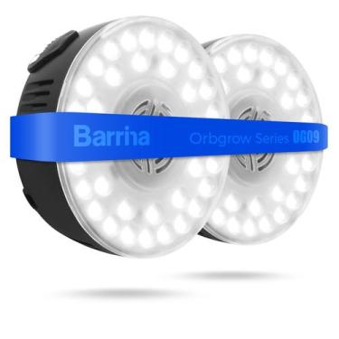 Imagem de Lâmpada LED Grow Barrina Orbgrow OG09 Puck 18W 5000K, pacote com 2
