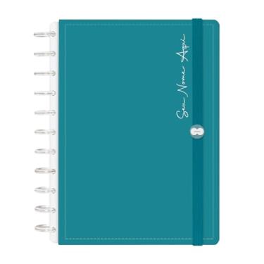 Imagem de Caderno De Disco Iscool Inteligente 140 Folhas Personalizado Solid Colors Azul Topázio G+