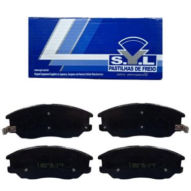 Imagem de Jogo de Pastilhas de Freio Dianteira Syl2262 P/ Santa Fé 2.0 2001> / Actyon 2008> / H1 2.5 1997>