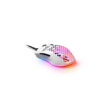 Imagem de Mouse Gamer Steelseries Rival 3 Gen 2 White, TrueMove Core, RGB, USB tipo-C, Branco - 62703