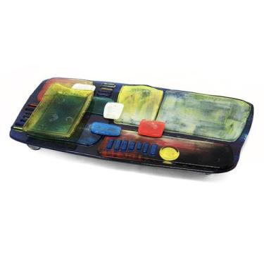 Imagem de Bandeja De Vidro Decorativa 41X22.5X6.5Cm - Mabel