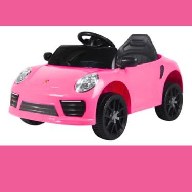 Imagem de Carrinho Elétrico Infantil Esportivo, Rosa, com Controle Remoto, 30kg Capacidade, 76,5cm, para Crianças Acima de 3 Anos