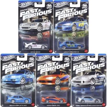 Imagem de Hot Wheels - Set 5 Miniaturas - Velozes e Furiosos Graphic Remix - HNR88-944L