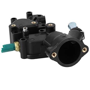 Imagem de Cryfokt Carcaça do Termostato Com Sensor de Controle de Temperatura do Motor de Carro Durável para Berlingo C2 C3 9654775080, 100% Novo, Adequado para Berlingo 1.4i, Adequado para C2 1 4 .6 Vts,