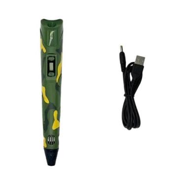 Imagem de Caneta De Impressão 3D Camuflada Para Crianças Com Tela LCD, Brinquedo