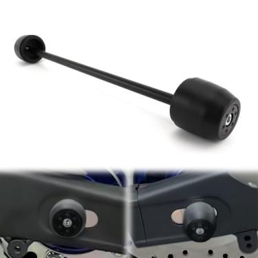 Imagem de Xitomer Sliders de eixo traseiro compatíveis com YZF-R3 2015-2025, MT-03 2016-2025, protetor de colisão de quadro de roda de garfo traseiro de motocicleta (traseiro)